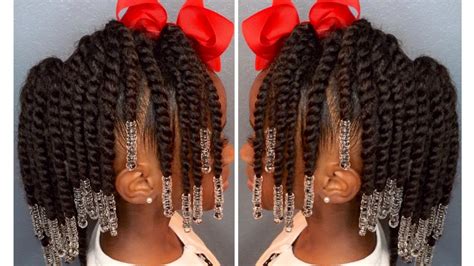 Natural hairstyles are more popular than ever and despite your texture, many styles can be created with the right information. Two-Strand Twist Pony Hawk w/Beads | Kids Natural Hair ...
