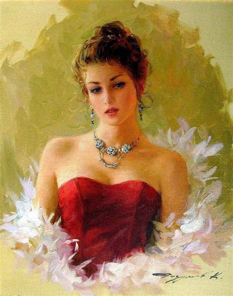 Dipinto Di Konstantin Razumov Woman Painting Portrait Romantic Art