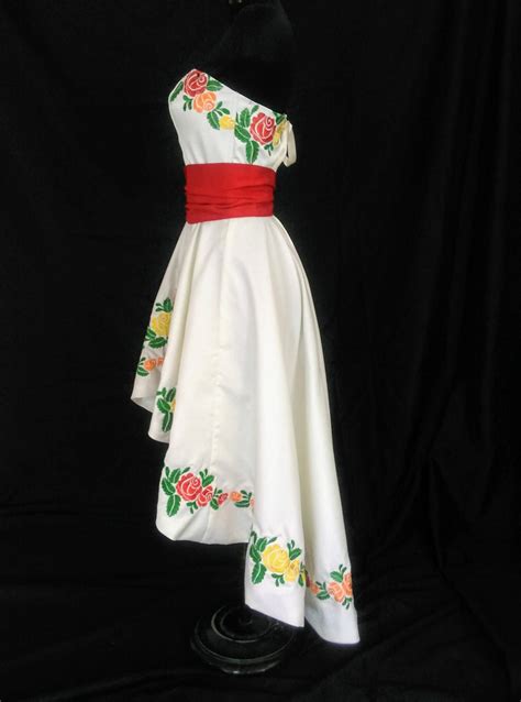 Embroidered Mexican Dress Vestido Mexicano Bordado Special Etsy Mexican Style Dresses