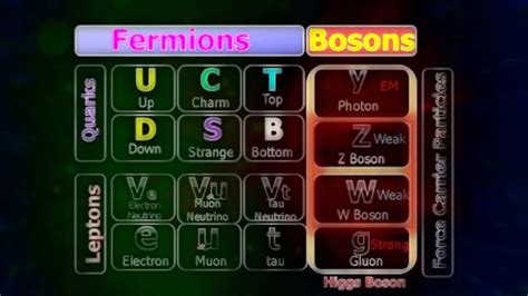 Fermions Bosons Hadrons A Crash Course On Particle Terminology Youtube