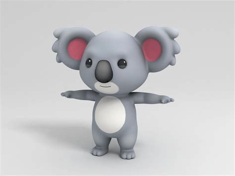 Koala 3d Model Koala 3d Model Cartoon