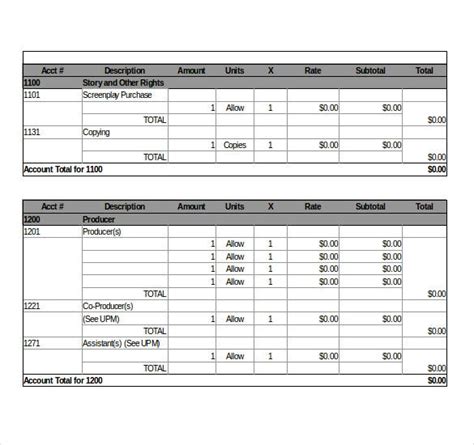 Movie Magic Budgeting Templates Compdarelo