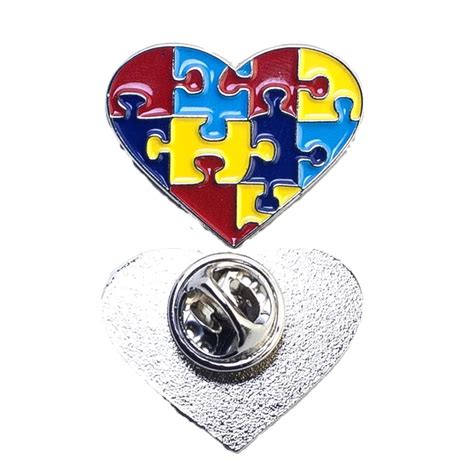 Autism Awareness Puzzle Piece Lapel Pin Badge In Pins And Badges From