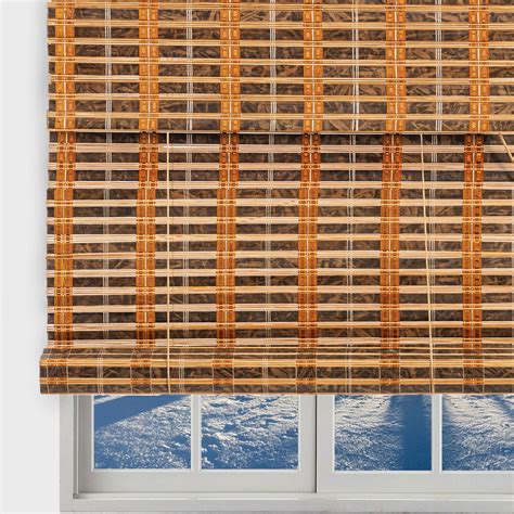 Tj Global Bamboo Roll Up Window Blind Sun Shade Light Filte
