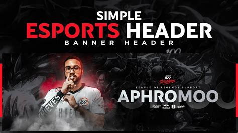 Ps Tutorial Simple Universal Esports Banner Design Youtube