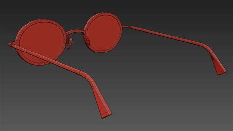 Round Glasses 3d Model By Musladinov