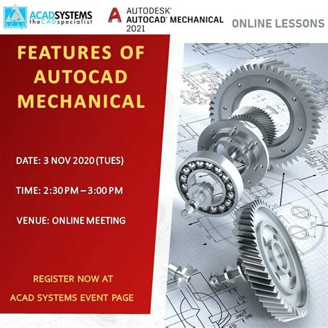 Features Of Autocad Mechanical 2021 Acad Systems Autodesk Gold