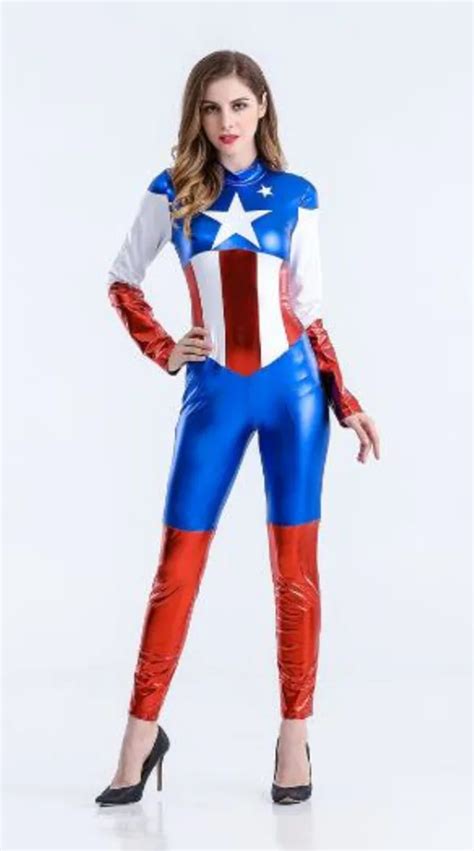 Heroic Captain America Dress Comic Costume Captain America Halloween