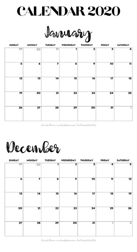 calendar printable  template print calendar
