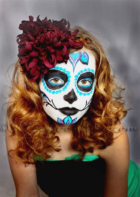 Day Of The Dead Face Paint Tutorial Face Painting Halloween Diy