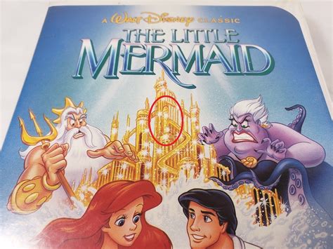 The Little Mermaid Disney Black Diamond Classic Banned Cover Art Vhs