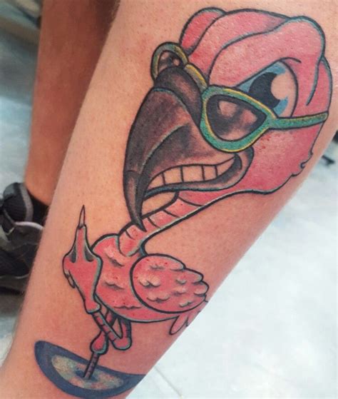 Sassy Flamingo Tattoo