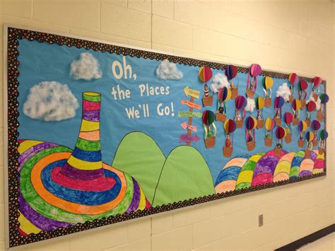 i m so proud of my bulletin board for read across america week oh the places you ll go by dr