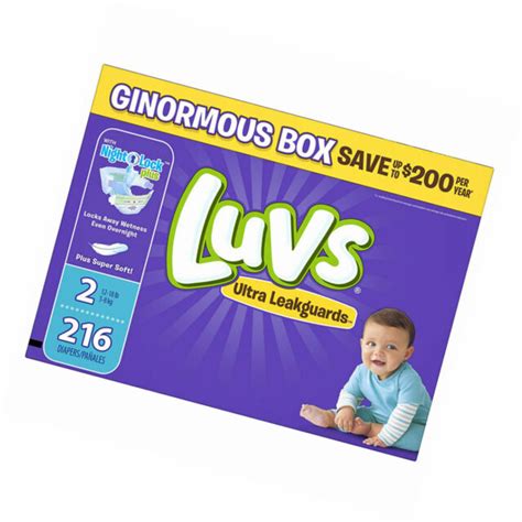 Luvs Diapers Size 2 Ultra Leakguards 216 Count For Sale Online Ebay