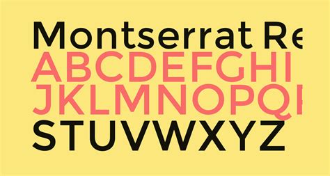 Montserrat Regular Free Font What Font Is