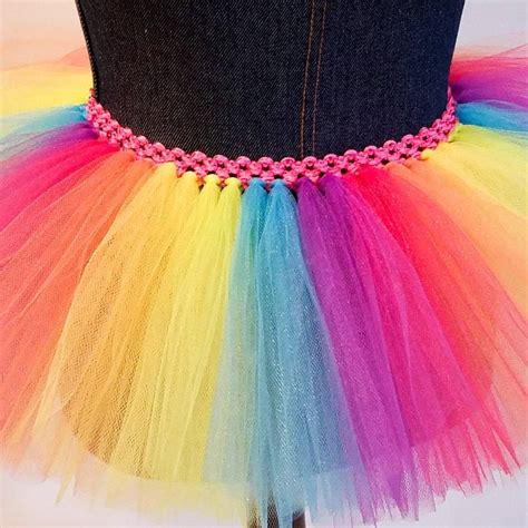 Rainbow Tutu Adult Tutu Plus Size Tutu Pride Tutu Neon Etsy