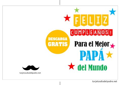 Las Mejores 5 Tarjetas De Feliz Cumple PapÁ Cumpleaños De Papá 🎂