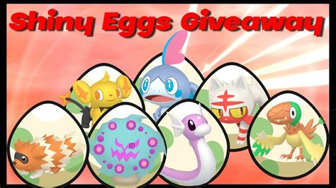 Guaranteed 6iv Ultra Shiny Eggs Giveaway I Pokémon Sword And Shield Youtube