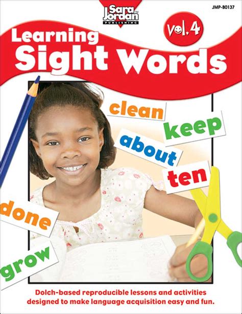 Learning Sight Words Vol 4 Grades 1 To 3 Ebook Lesson Plan