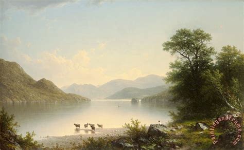 John William Casilear Lake George 1860 Painting Lake George 1860