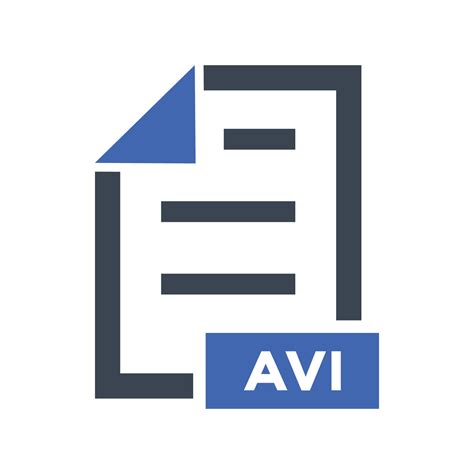 Avi File Format Icon Avi File Format Vector Image 5911384 Vector Art