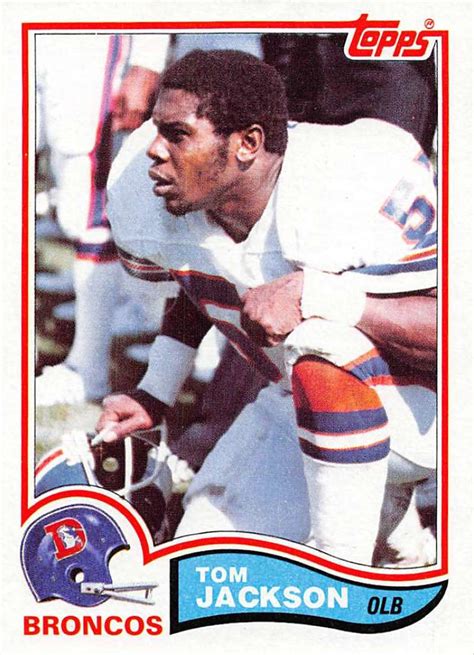 1982 Topps 80 Tom Jackson Broncos Nm Mt Ebay