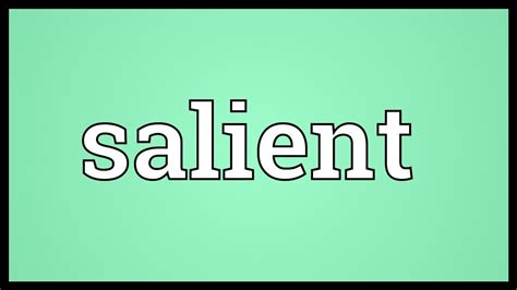 See full dictionary entry for order. Salient Meaning - YouTube