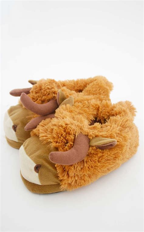 Cozy Up With Adorable Highland Cow Slippers