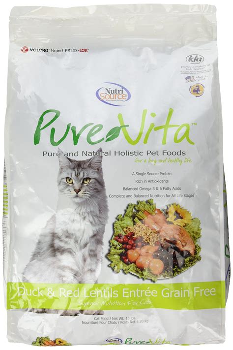 We should also point out that not every cat needs a grain free diet, but if you suspect, digestive issues or allergies, then grain free foods for your feline are a simple and still very nutritious way to identify or eliminate common food based irritants, before resorting to. PureVita Grain Free Duck Cat Food 15lb ** Click image to ...