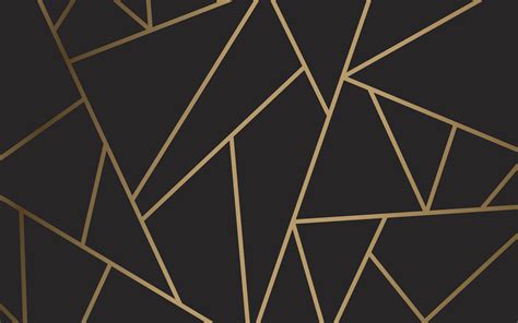 Modern Mosaic Wallpaper In Black And Gold Download Free