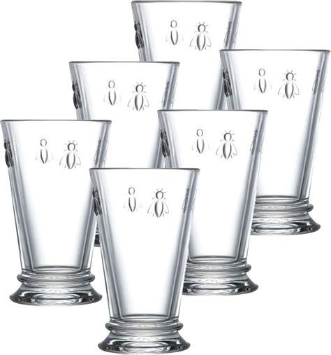la rochere artois 8 oz wine glass set of 6 clear iced tea glasses