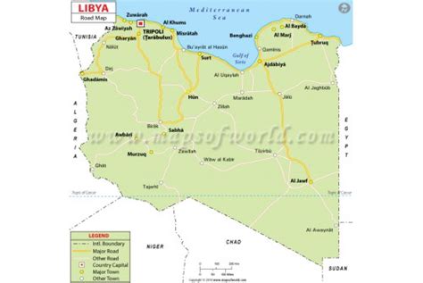Buy Libya Road Map
