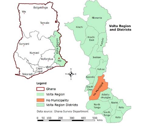 Volta Region Ghana Map