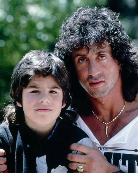 Sly With His Son Sage Rip Sylvester Stallone Sylvester American