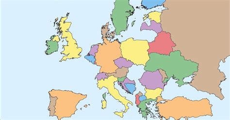 Erase Europe By Any 2 Letters Map Quiz By Goc3