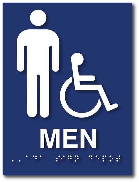 Ada Compliant Signs For Mens Bathrooms And Restrooms Ada Sign Depot