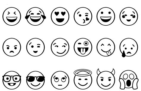 Emojis Para Pintar Elige Las Im Genes De Emojis Para Dibujar Que