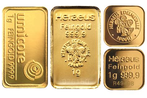 Sell 1 Gram Gold Bars Up To 44 € Sell 1g Gold Bars At Market