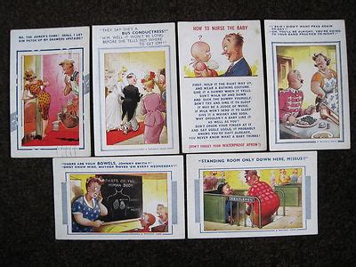 Bamforth Comic Postcards X 6 Antique Price Guide Details Page