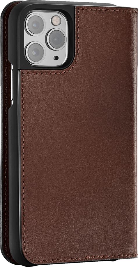 Platinum Leather Folio Case For Apple Iphone 11 Pro Bourbon Pt