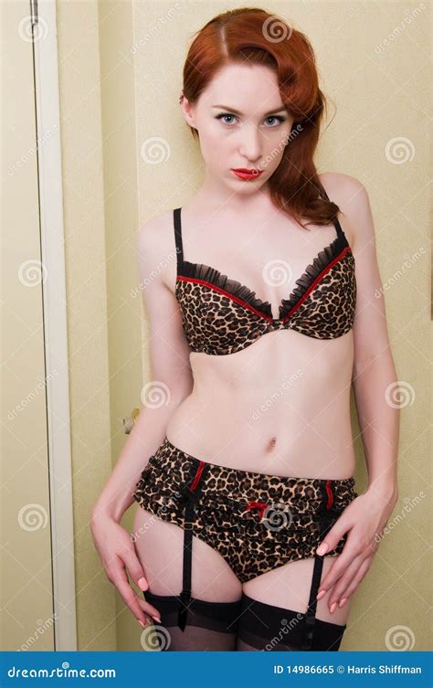 roux image stock image du cheveu lingerie femme assez 14986665