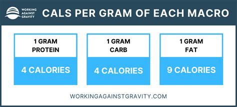 WAG Nutrition Macro And Calorie Calculator Working Against Gravity