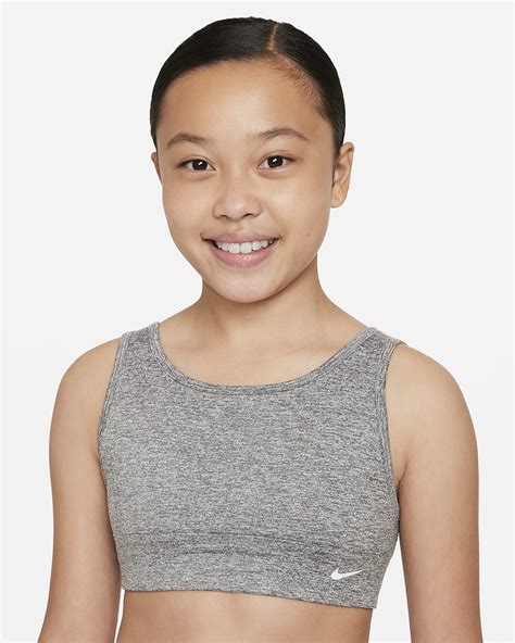 Nike Dri Fit Swoosh Luxe Big Kids Girls Sports Bra