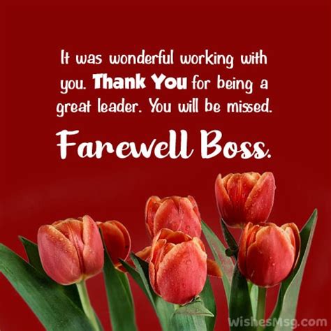 Farewell Messages To Boss Goodbye Wishes Wishesmsg Farewell