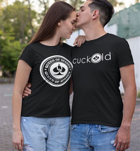 Cuckold And Queen Of Spades Couple T Shirts Swinger Shirts Etsy