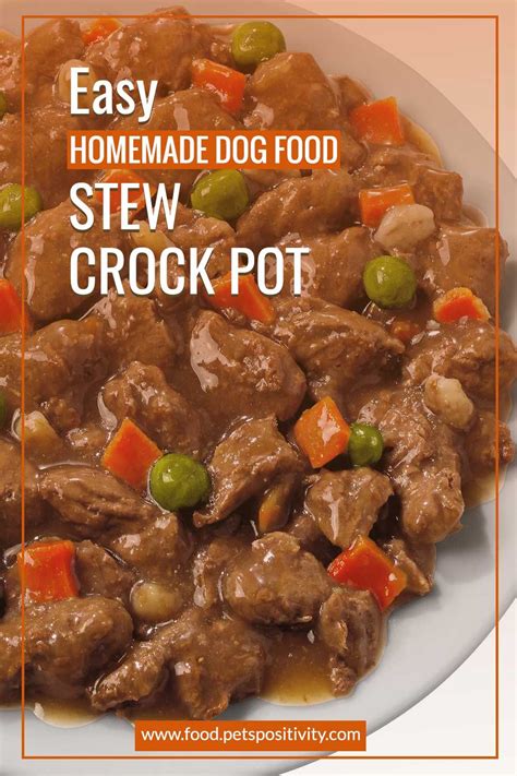 This is perhaps one of the most valuable health aspects of making your pet's food at home. Easy Homemade Dog Food Stew (Crock Pot) in 2020 | Dog food ...