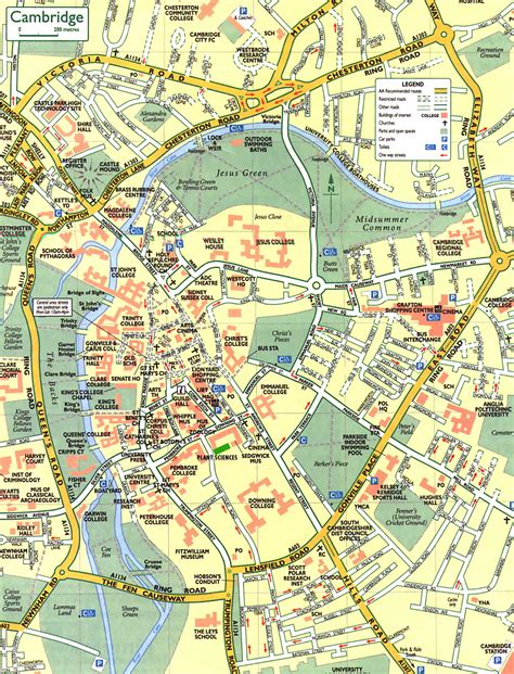 Cambridge Street Map Cambridge England • Mappery