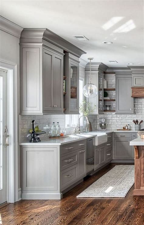 A backsplash isn't just tile on the wall, it has both form and function. 13+ Elegant Grey Kitchen Backsplash Ideas Inspiration ...