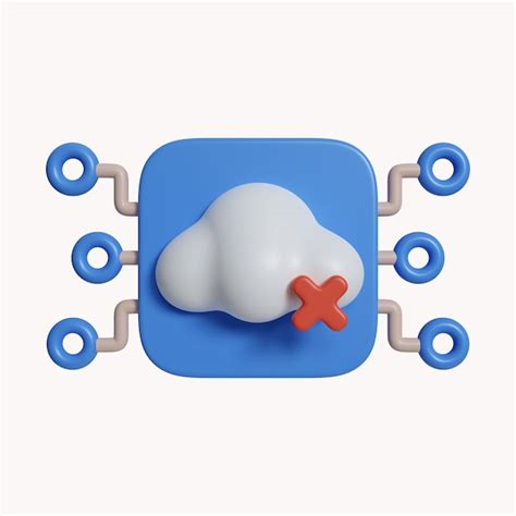 Premium Psd 3d Connect To Cloud Computing Concept Icon Isolated On