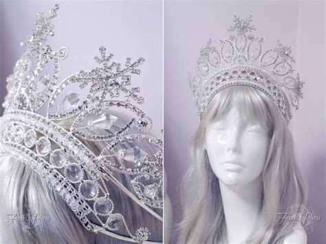Snow Queen Crown By Firefly Path Queen Crown Fantasy Crown Snow Queen